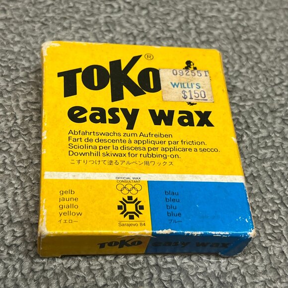New Toko Easy Wax 32 Degree Vintage Official 1984 Olympics Wax NOS New Old Stock - Picture 1 of 8